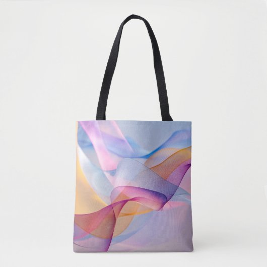 Abstrakte farbenfrohe fließende Bänder Tasche (Vorderseite)