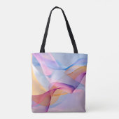 Abstrakte farbenfrohe fließende Bänder Tasche (Rückseite)