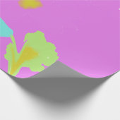 Abstrakte farbenfrohe florale Kunst-Geschenkpapier Geschenkpapier (Ecke)