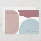 Abstrakte farbenfrohe Foto Graduierungsparty Ankündigung (Rückseite)