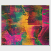 abstrakte, farbenfrohe Hintergrundkunst aus Papier Geschenkpapier (Flach)