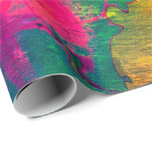 abstrakte, farbenfrohe Hintergrundkunst aus Papier Geschenkpapier (Rolleneckpunkt)