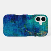 Abstrakte farbenfrohe iPhone 16 Hülle – Modern & K (Rückseite (Horizontal))