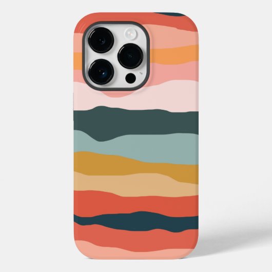 Abstrakte Farbenfrohe Korallenmuster Case-Mate iPhone Hülle (Rückseite)