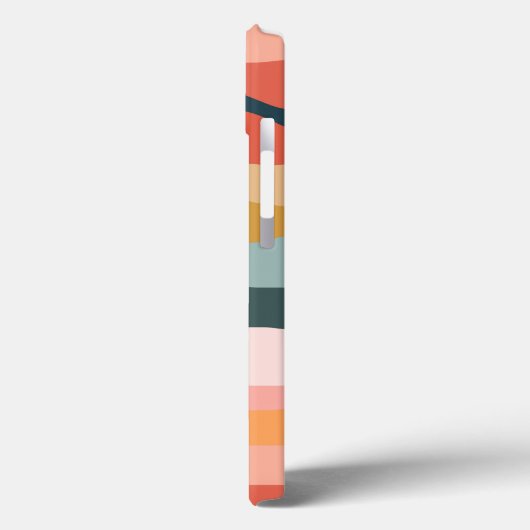 Abstrakte Farbenfrohe Korallenmuster Case-Mate iPhone Hülle (Rückseite / Links)