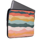 Abstrakte Farbenfrohe Korallenmuster Laptopschutzhülle (Vorne Rechts)