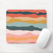 Abstrakte Farbenfrohe Korallenmuster Mousepad (Mit Mouse)