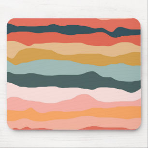 Abstrakte Farbenfrohe Korallenmuster Mousepad