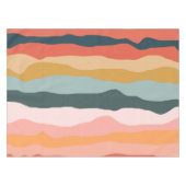 Abstrakte Farbenfrohe Korallenmuster Tischdecke (Vorderseite (Horizontal))