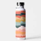 Abstrakte Farbenfrohe Korallenmuster Trinkflasche (Rechts)