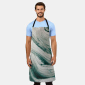 Abstrakte farbenfrohe Küche Schürze (Getragen)