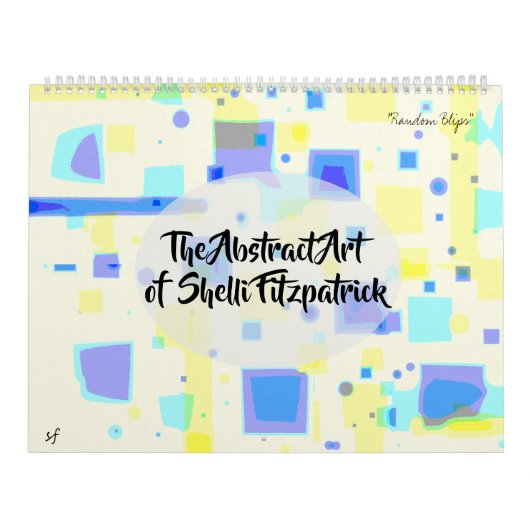 Abstrakte Farbenfrohe Kunst, Dichtung und Musik Kalender (Titelbild)