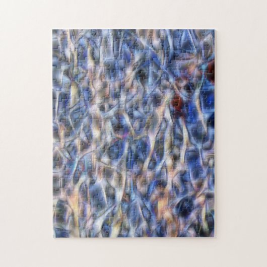 Abstrakte Farbenfrohe Kunst Unscharfe Gestaltung Puzzle (Vertikal)