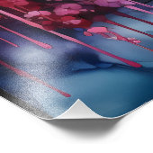 Abstrakte farbenfrohe Landschaft Fotodruck (Ecke)