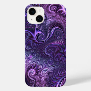 Abstrakte Farbenfrohe Lilac & Violet Spirale Muste Case-Mate iPhone 14 Hülle