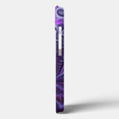 Abstrakte Farbenfrohe Lilac & Violet Spirale Muste Case-Mate iPhone Hülle (Rückseite / Links)