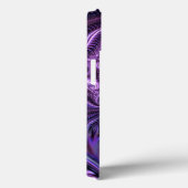Abstrakte Farbenfrohe Lilac & Violet Spirale Muste Case-Mate iPhone Hülle (Rückseite / Rechts)
