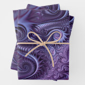Abstrakte Farbenfrohe Lilac & Violet Spirale Muste Geschenkpapier Set (Beispiel)