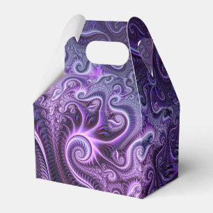 Abstrakte Farbenfrohe Lilac & Violet Spirale Muste Geschenkschachtel