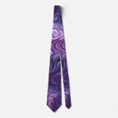Abstrakte Farbenfrohe Lilac & Violet Spirale Muste Krawatte (Vorderseite)