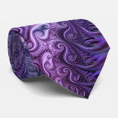 Abstrakte Farbenfrohe Lilac & Violet Spirale Muste Krawatte (Gerollt)