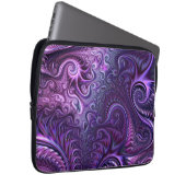 Abstrakte Farbenfrohe Lilac & Violet Spirale Muste Laptopschutzhülle (Vorne Rechts)