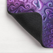 Abstrakte Farbenfrohe Lilac & Violet Spirale Muste Mousepad (Ecke)
