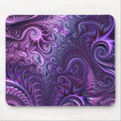 Abstrakte Farbenfrohe Lilac & Violet Spirale Muste Mousepad (Vorne)
