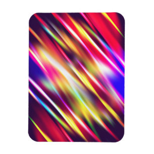 Abstrakte farbenfrohe Linien Magnet