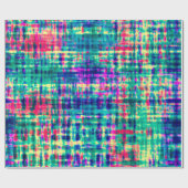 Abstrakte Farbenfrohe Moderne Gefärbte Krawatte Mu Geschenkpapier (Flach)