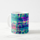 Abstrakte Farbenfrohe Moderne Gefärbte Krawatte Mu Kaffeetasse (Vorderseite Links)
