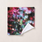 Abstrakte, farbenfrohe Muster, hell, elegant Badhandtuch Set (Waschlappen)