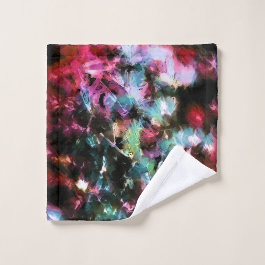 Abstrakte, farbenfrohe Muster, hell, elegant Badhandtuch Set (Waschlappen)