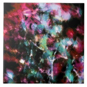 Abstrakte, farbenfrohe Muster, hell, elegant Fliese (Vorderseite)