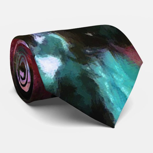 Abstrakte, farbenfrohe Muster, hell, elegant Krawatte (Gerollt)