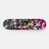Abstrakte, farbenfrohe Muster, hell, elegant Skateboard (Horizontal)