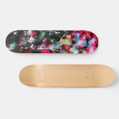 Abstrakte, farbenfrohe Muster, hell, elegant Skateboard (Horizontal)