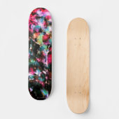 Abstrakte, farbenfrohe Muster, hell, elegant Skateboard (Vorderseite)