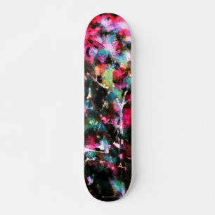 Abstrakte, farbenfrohe Muster, hell, elegant Skateboard