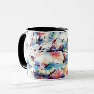 Abstrakte, farbenfrohe Muster, hell, elegant Tasse