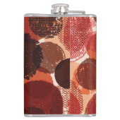 Abstrakte farbenfrohe Mustersammlung Flachmann (Rückseite)