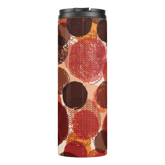 Abstrakte farbenfrohe Mustersammlung Thermosbecher (Rückseite)