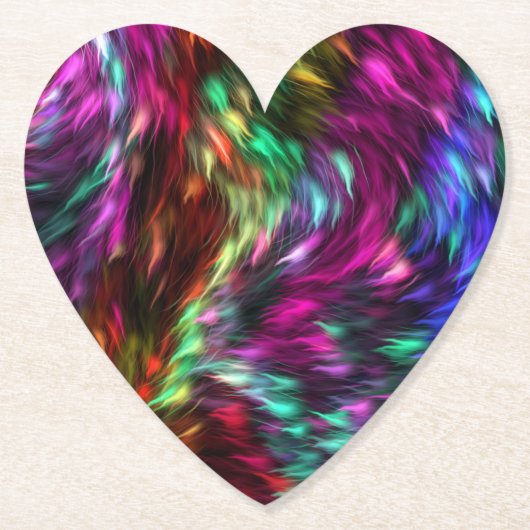 Abstrakte farbenfrohe Pelzfresser Hintergrund-2460 Untersetzer (Vorderseite)