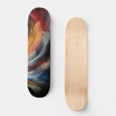 Abstrakte Farbenfrohe Pinakothek Züst Skateboard (Vorderseite)
