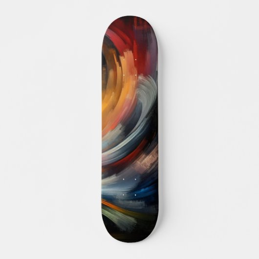 Abstrakte Farbenfrohe Pinakothek Züst Skateboard (Vorne)