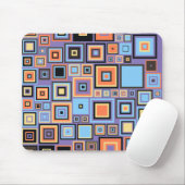 Abstrakte, farbenfrohe Plätze Mousepad (Mit Mouse)