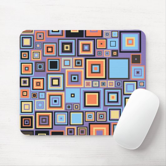 Abstrakte, farbenfrohe Plätze Mousepad (Mit Mouse)