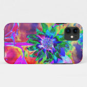 Abstrakte, farbenfrohe psychedelische Chakra-Sonne Case-Mate iPhone Hülle (Rückseite (Horizontal))