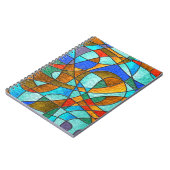 Abstrakte, farbenfrohe Skizze. Notizblock (Linke Seite)