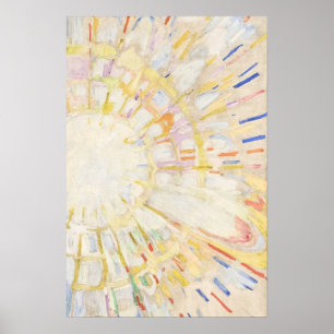 Abstrakte Farbenfrohe Sonnenschein Poster